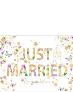 Just Married - Wedding card