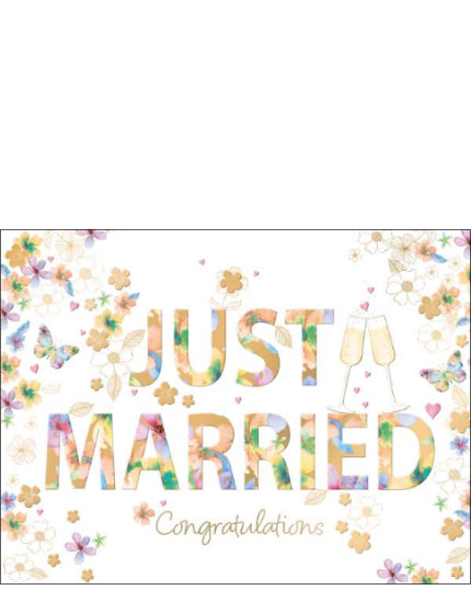 Just Married - Wedding card