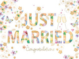 Just Married - Wedding card