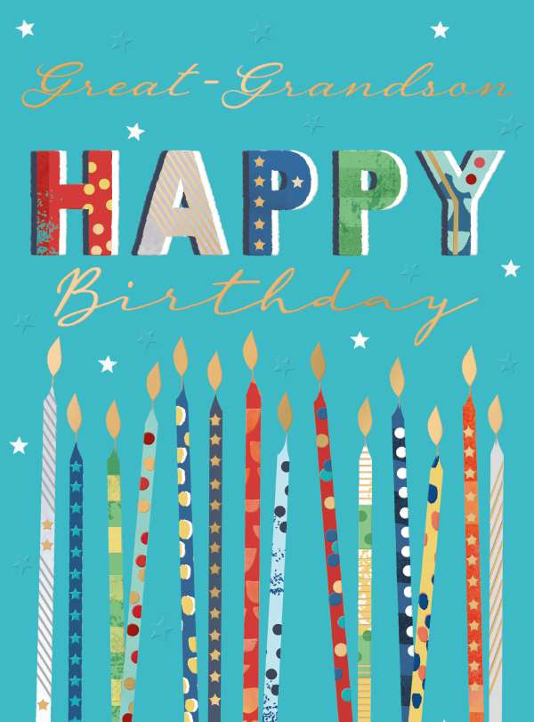 Great Grandson - Birthday card
