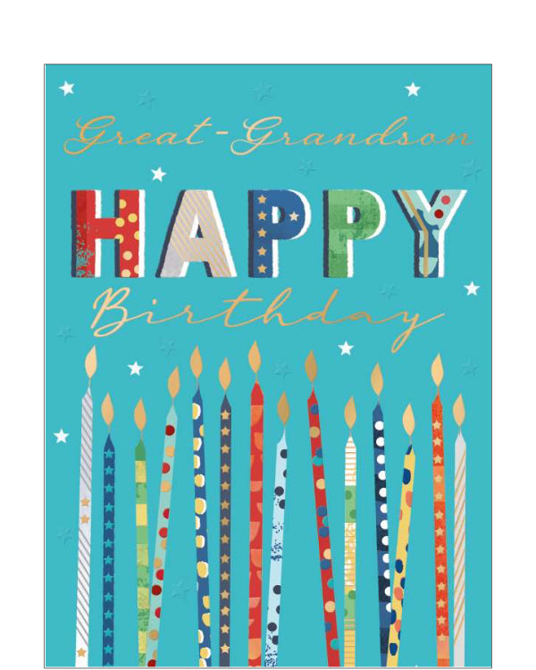Great Grandson - Birthday card