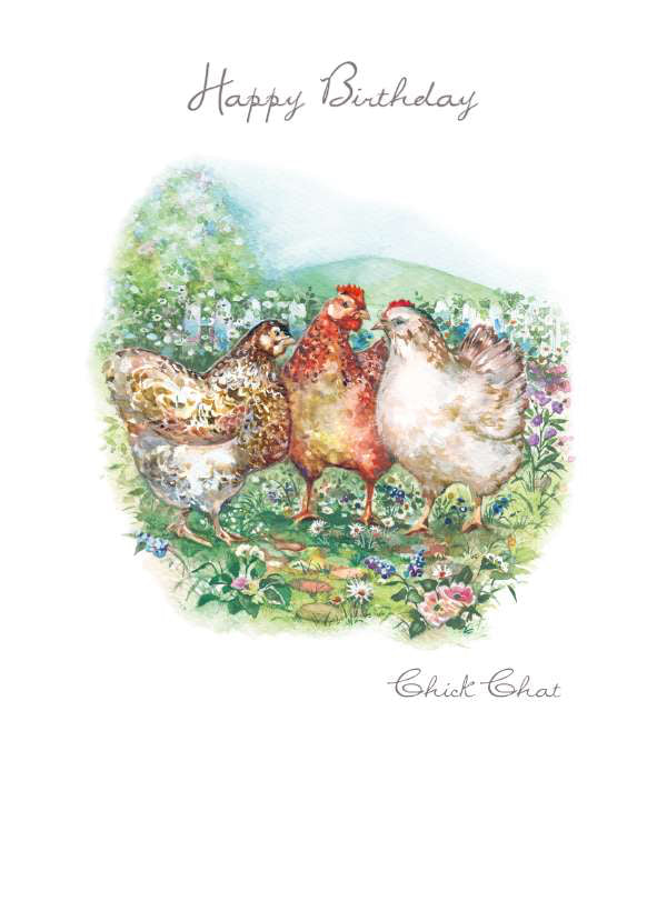 Hens - Birthday card