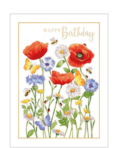 Wild flowers - Birthday card