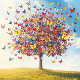 Butterfly tree - blank greeting card