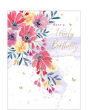 Floral birthday card