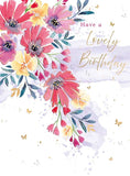 Floral birthday card