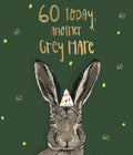 60 Today, Grey He - 60th Birthday Card