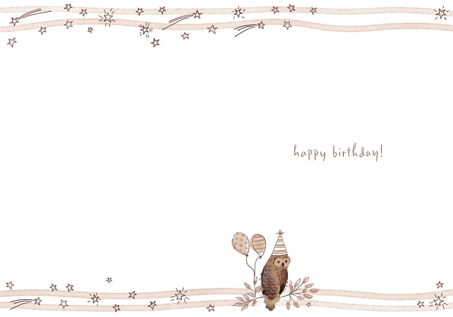 A Hoot birthday card