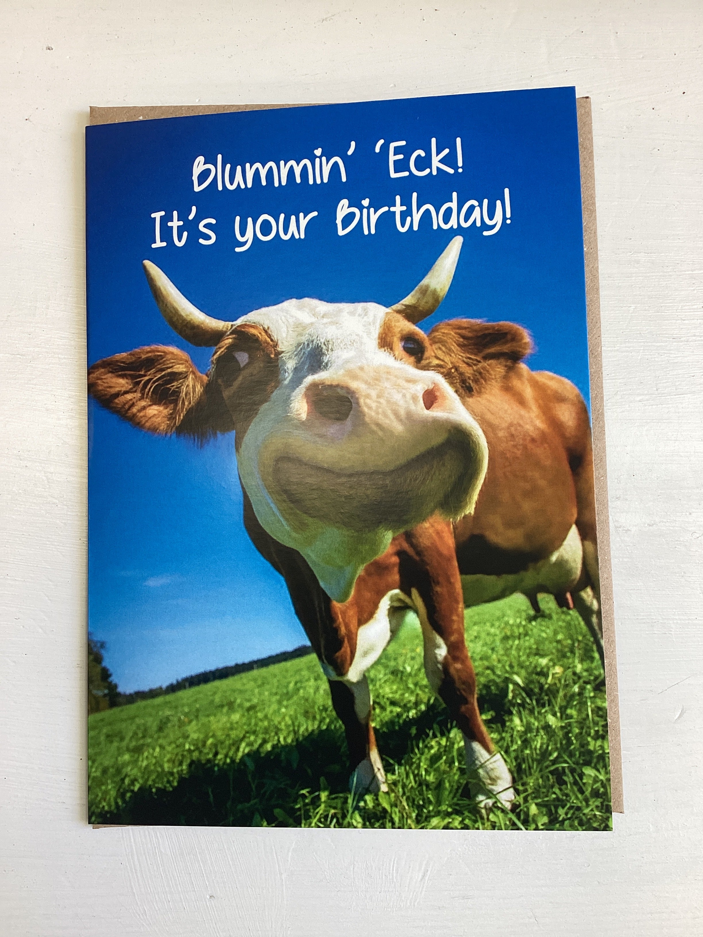 Blummin' 'eck - Cowshed birthday card