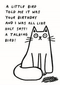A Talking  bird! - birthday card
