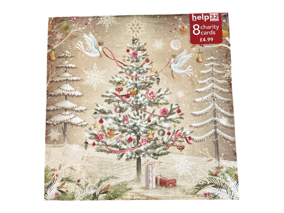 Festive doves - Pack of 8 Charity Christmas cards