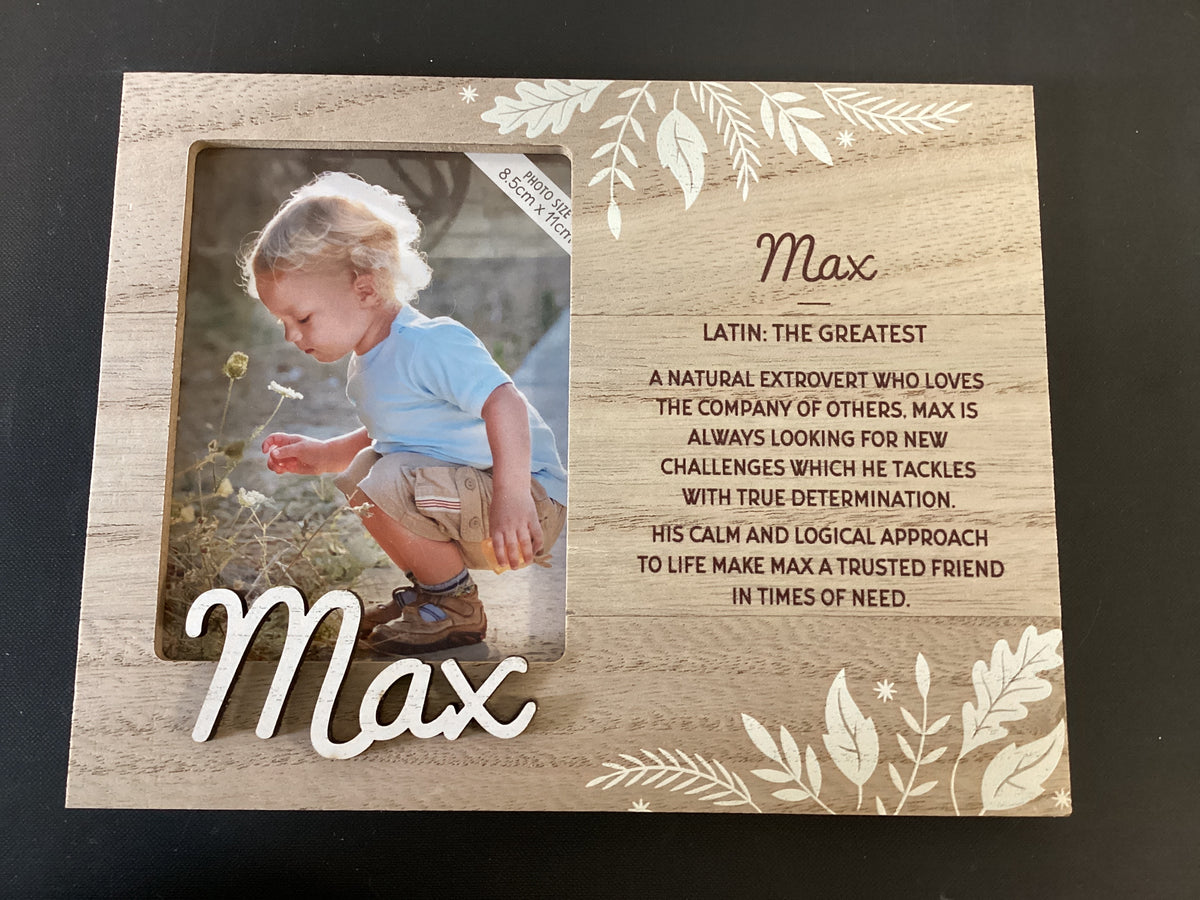 Max - Personalised Kids Picture Frame