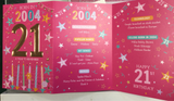 Born in 2004 -  21st birthday card