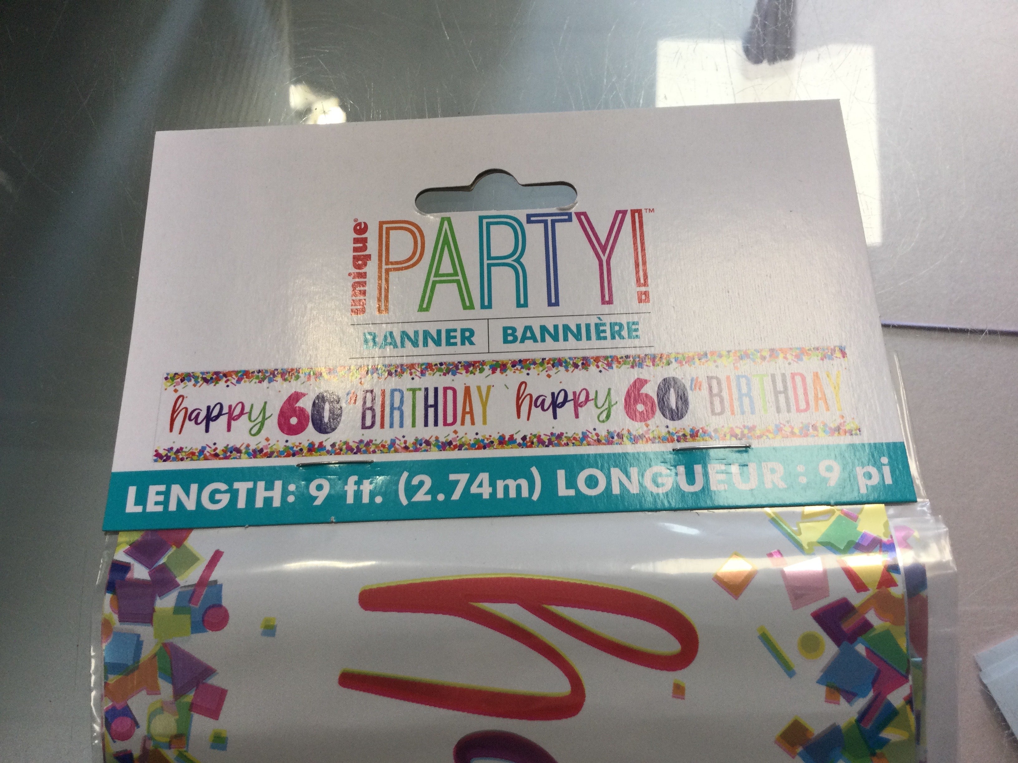 Happy 60th Birthday - Banner