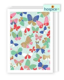 Butterflies - Hospice UK blank card