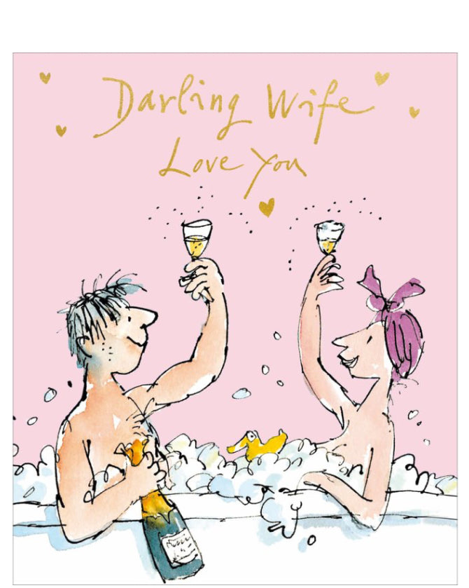 Darling wife - Quentin Blake birthday card
