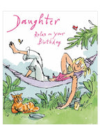 Daughter, relax - Quentin Blake birthday card