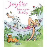 Daughter, relax - Quentin Blake birthday card