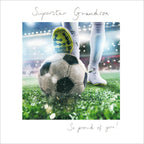 Superstar Grandson - Birthday card