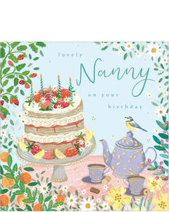 Lovely Nanny on your Birthday card