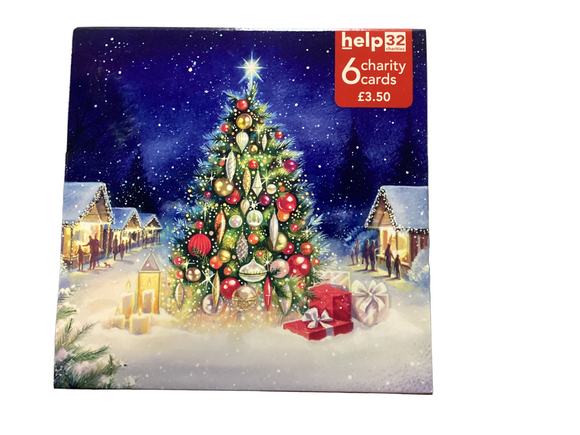 Tree in the snow - Pack of 6 Charity Christmas cards
