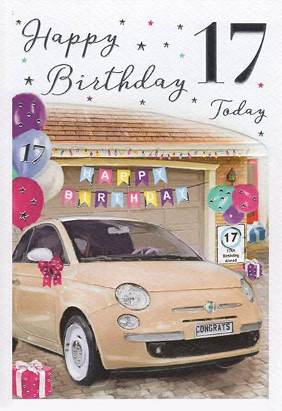 17th Birthday card