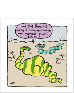 Anger Management - blank comedy card