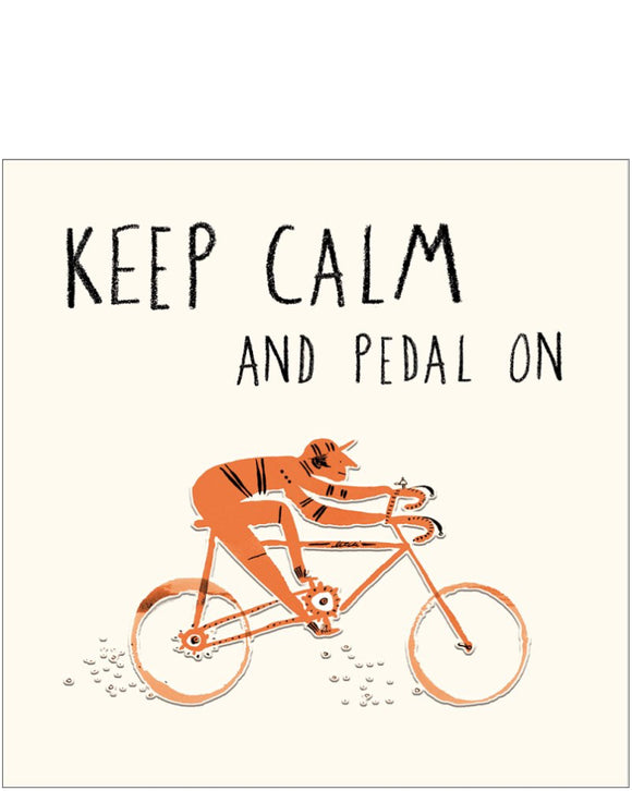 Pedal on - birthday card