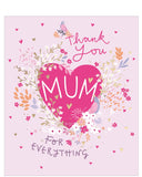 Thank you Mum - Mother's Day card