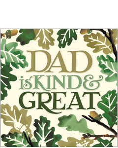 Dad is kind and great - Emma Bridgewater Birthday card