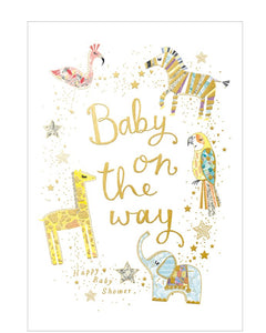 Baby on the way - baby shower card