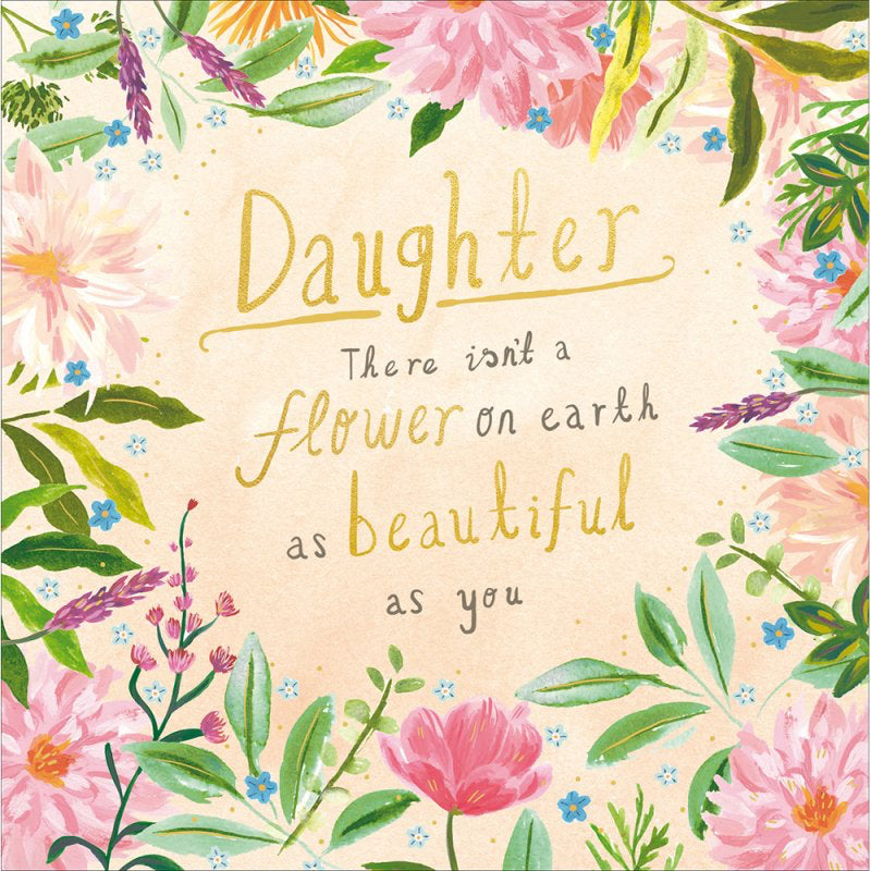 No flower on earth  - birthday card