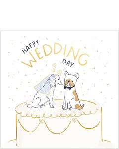 Puppy love - Wedding Day card