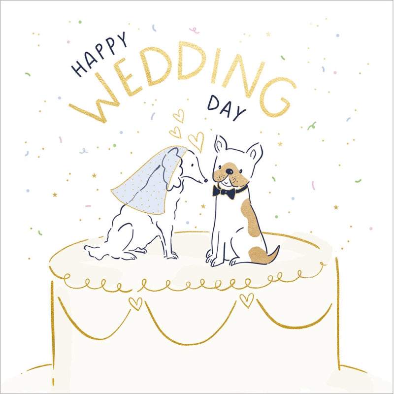 Puppy love - Wedding Day card