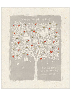 May the love you share grow stronger - Wedding Day card