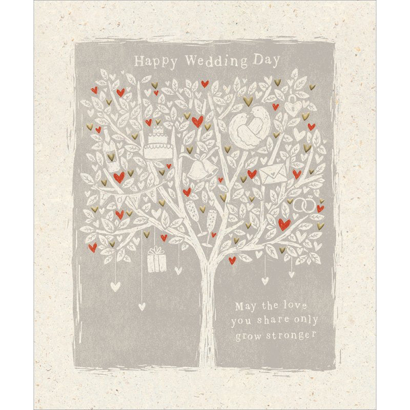 May the love you share grow stronger - Wedding Day card
