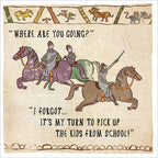 Kids from School - Hysterical Heritage funny greetings card
