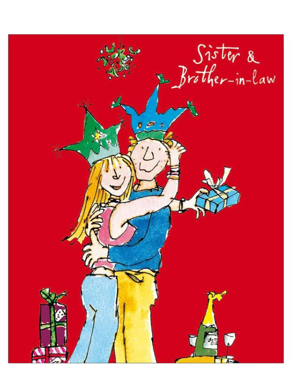 Sister and Brother in Law - Quentin Blake Christmas card