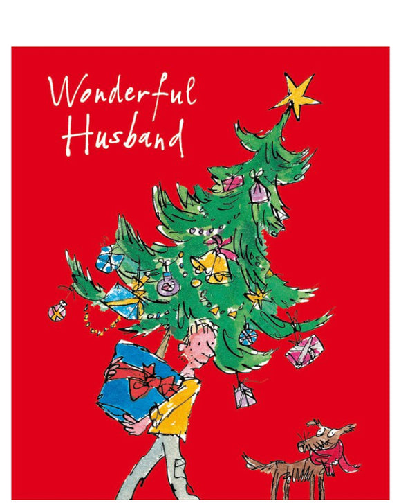 Wonderful Husband - Quentin Blake Christmas card