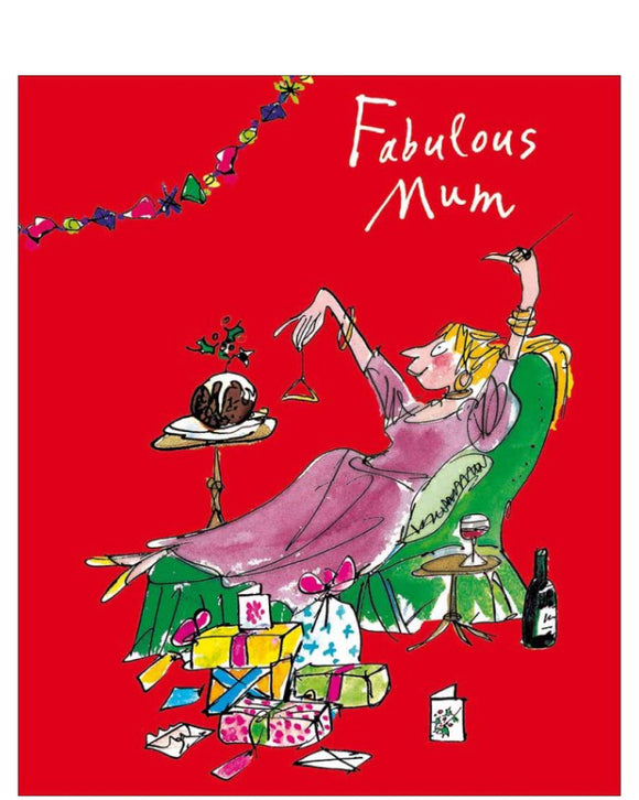 Fabulous Mum - Quentin Blake Christmas card