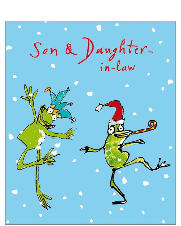 Son and Daughter in Law - Quentin Blake Christmas card