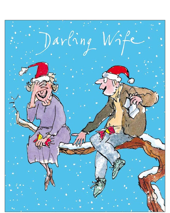 Darling Wife - Quentin Blake Christmas card