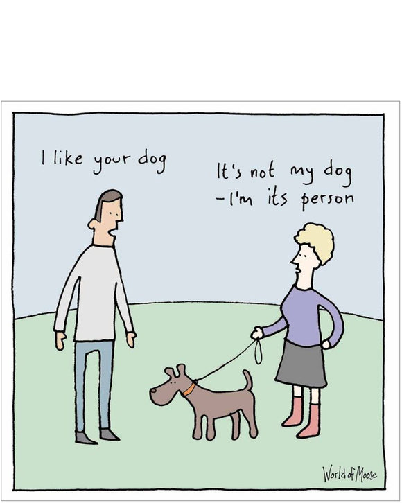 I'm its person - World of Moose greetings card
