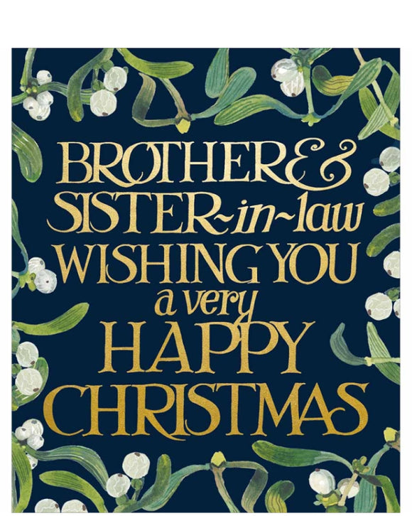 Brother and Sister-in-Law - Emma Bridgewater Christmas card