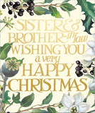 Sister and Brother in Law - Emma Bridgewater Christmas card
