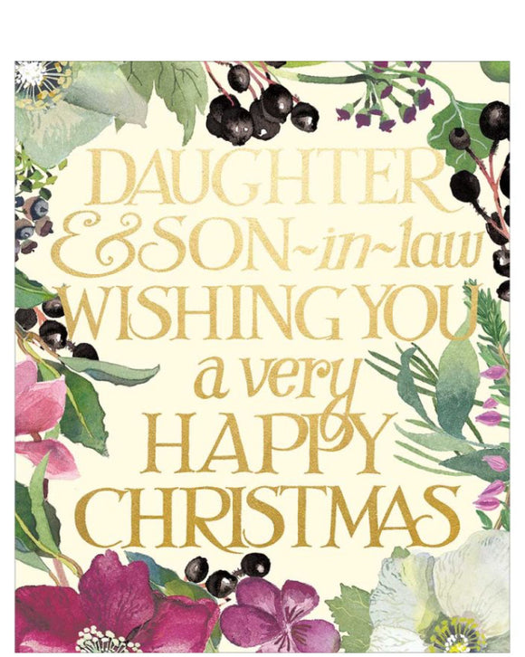 Daughter and Son-in-Law - Emma Bridgewater Christmas card