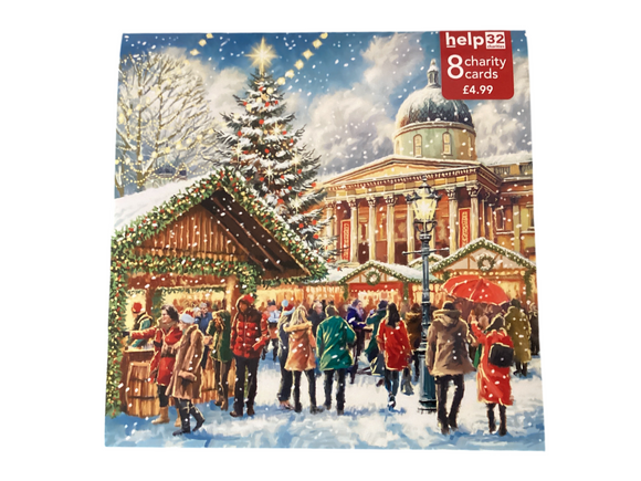 Christmas market - Pack of 8 Charity Christmas cards