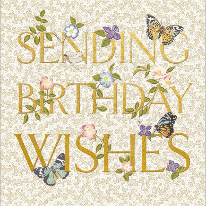 Sycamore & oak - Sanderson birthday card