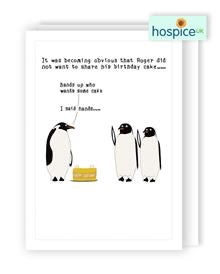 Hands up who wants cake - Hospice uk card