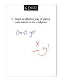 Stress in the workplace - funny greetings card